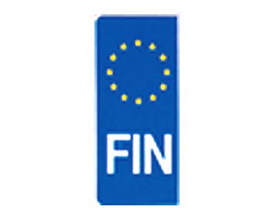 Dekal Finsk EU-märke för EU-skylt